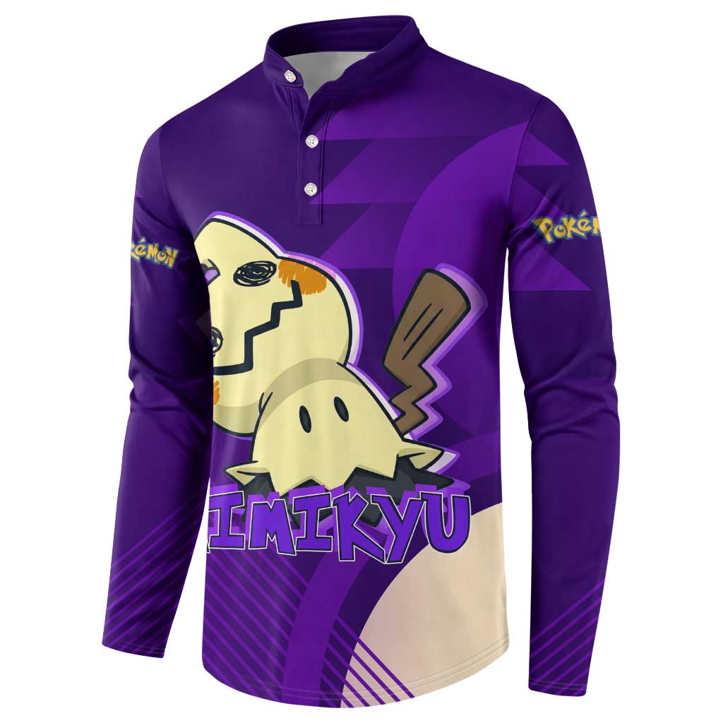Mimikyu Poké Button Sweatshirt Spooky Scribble Shadow Style
