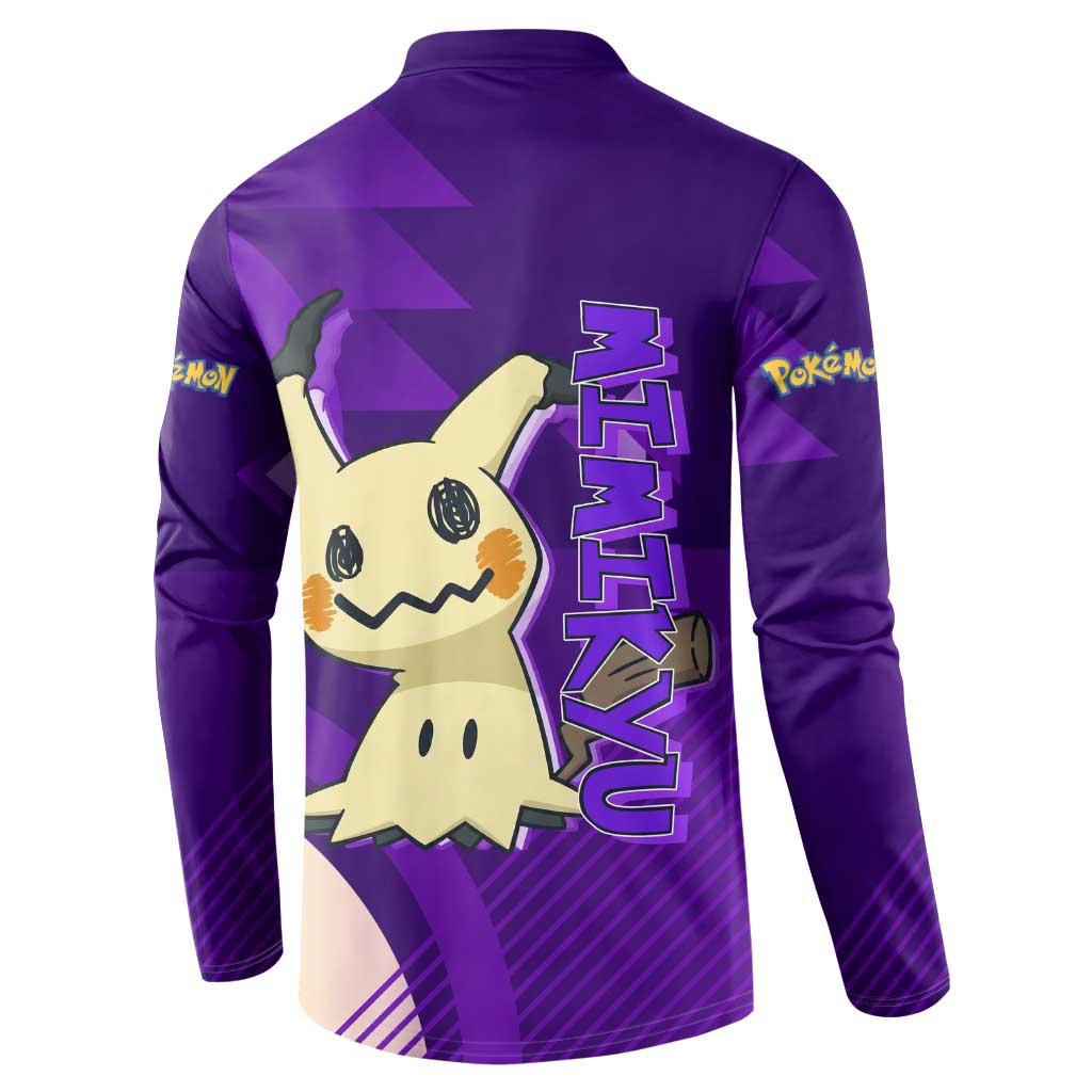 Mimikyu Poké Button Sweatshirt Spooky Scribble Shadow Style