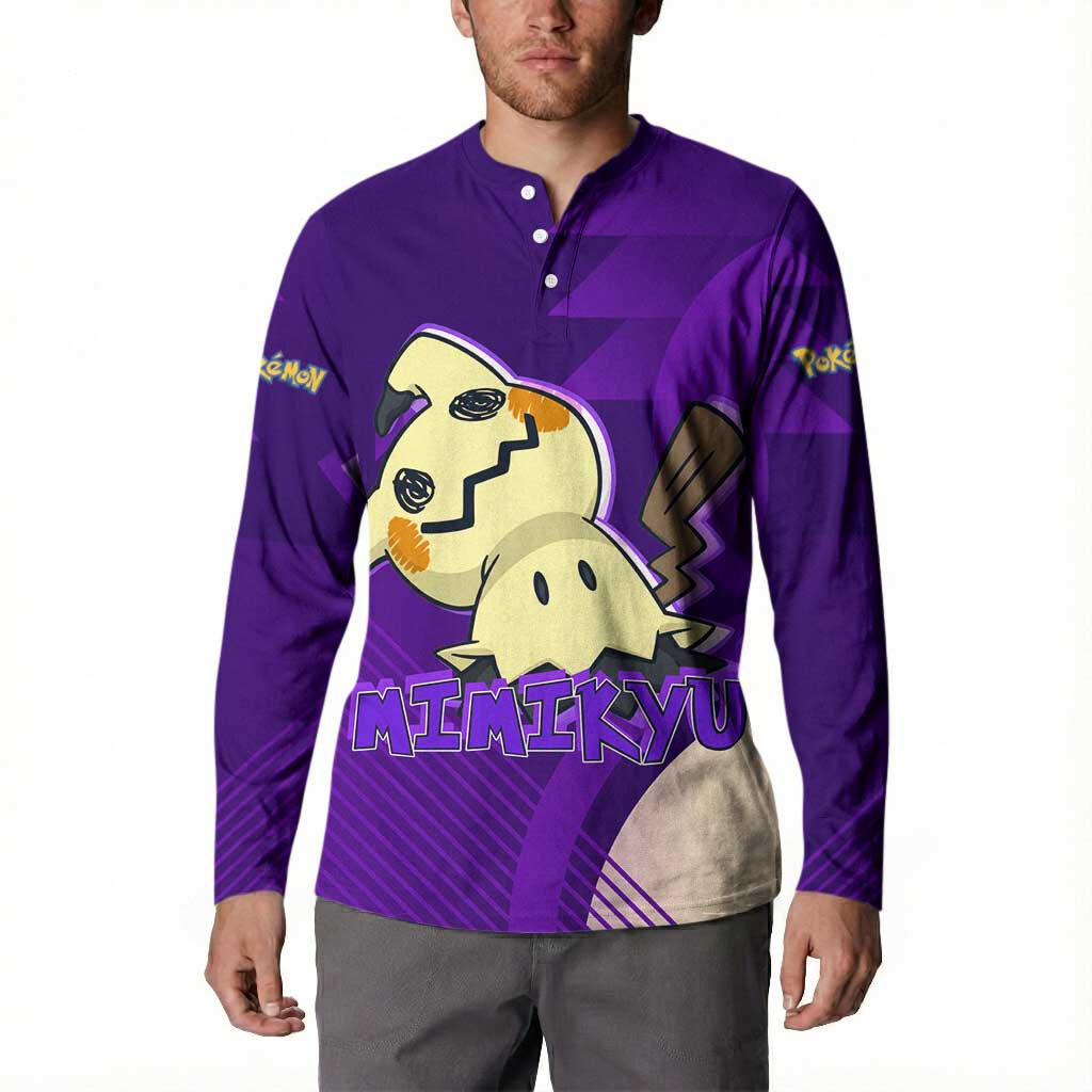 Mimikyu Poké Button Sweatshirt Spooky Scribble Shadow Style