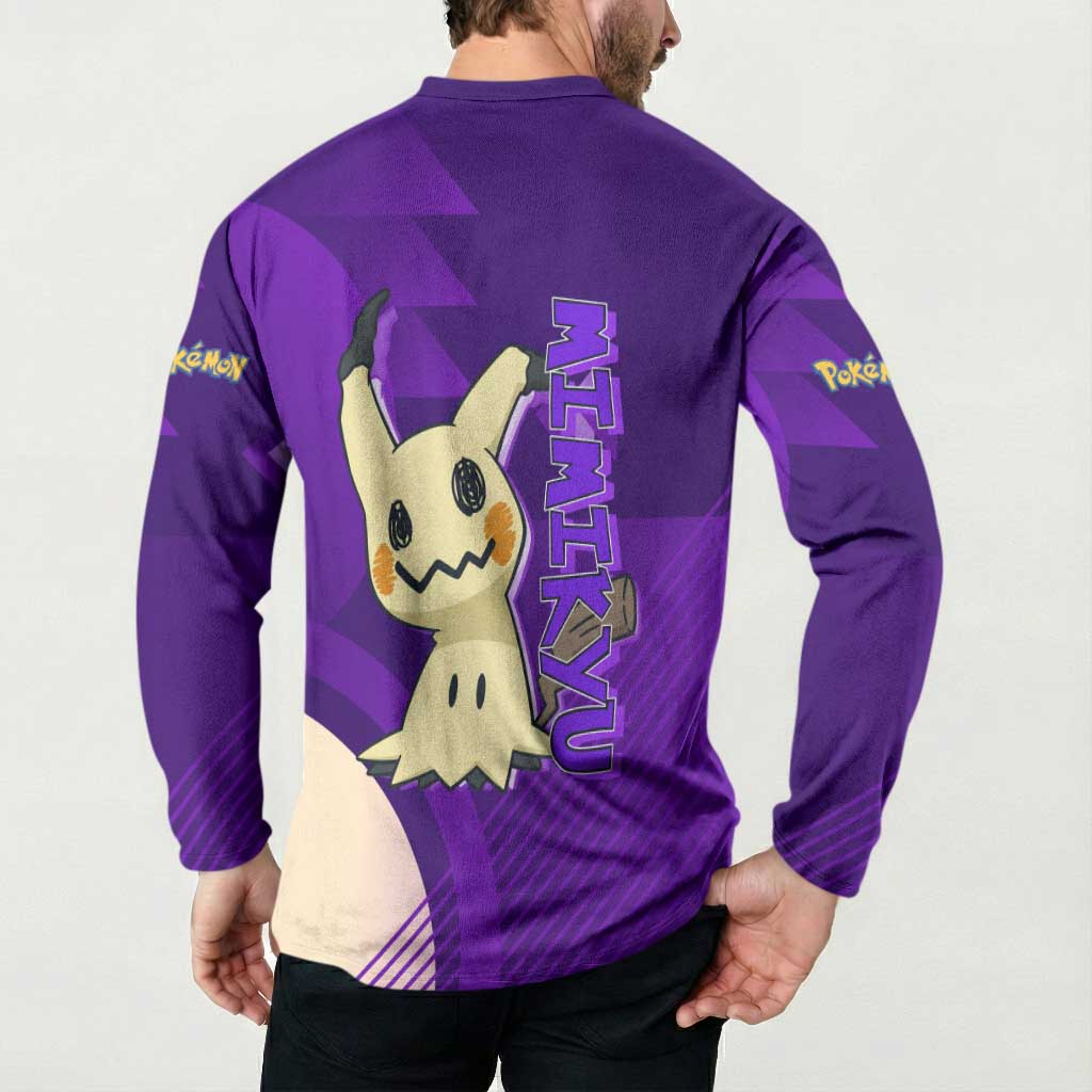 Mimikyu Poké Button Sweatshirt Spooky Scribble Shadow Style