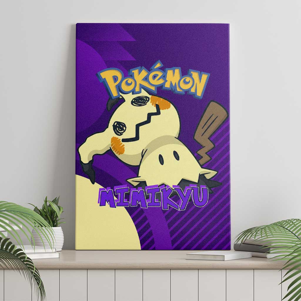 Mimikyu Poké Canvas Wall Art Spooky Scribble Shadow Style