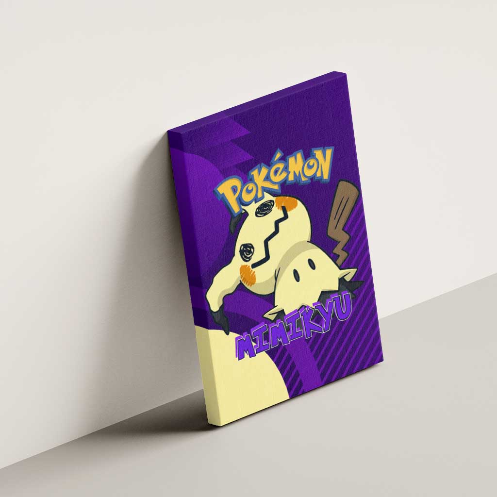 Mimikyu Poké Canvas Wall Art Spooky Scribble Shadow Style