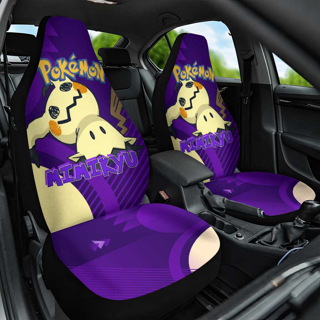 Mimikyu Poké Car Seat Cover Spooky Scribble Shadow Style