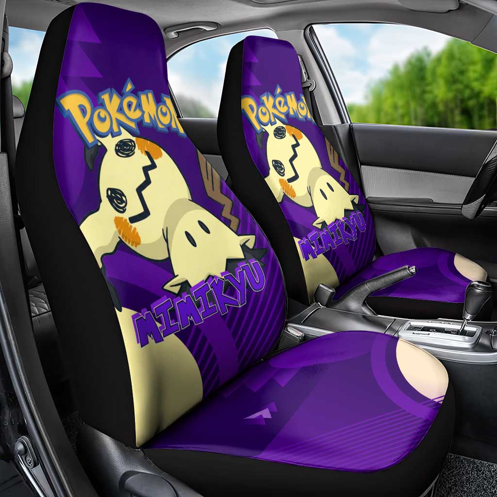 Mimikyu Poké Car Seat Cover Spooky Scribble Shadow Style