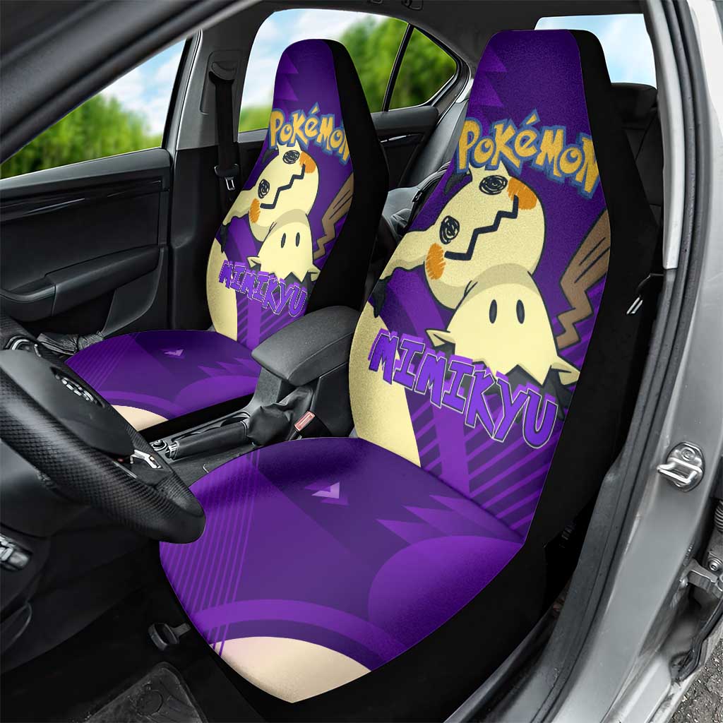 Mimikyu Poké Car Seat Cover Spooky Scribble Shadow Style