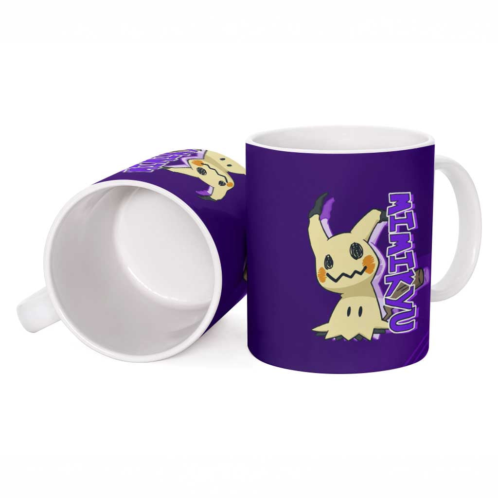 Mimikyu Poké Ceramic Mug Spooky Scribble Shadow Style
