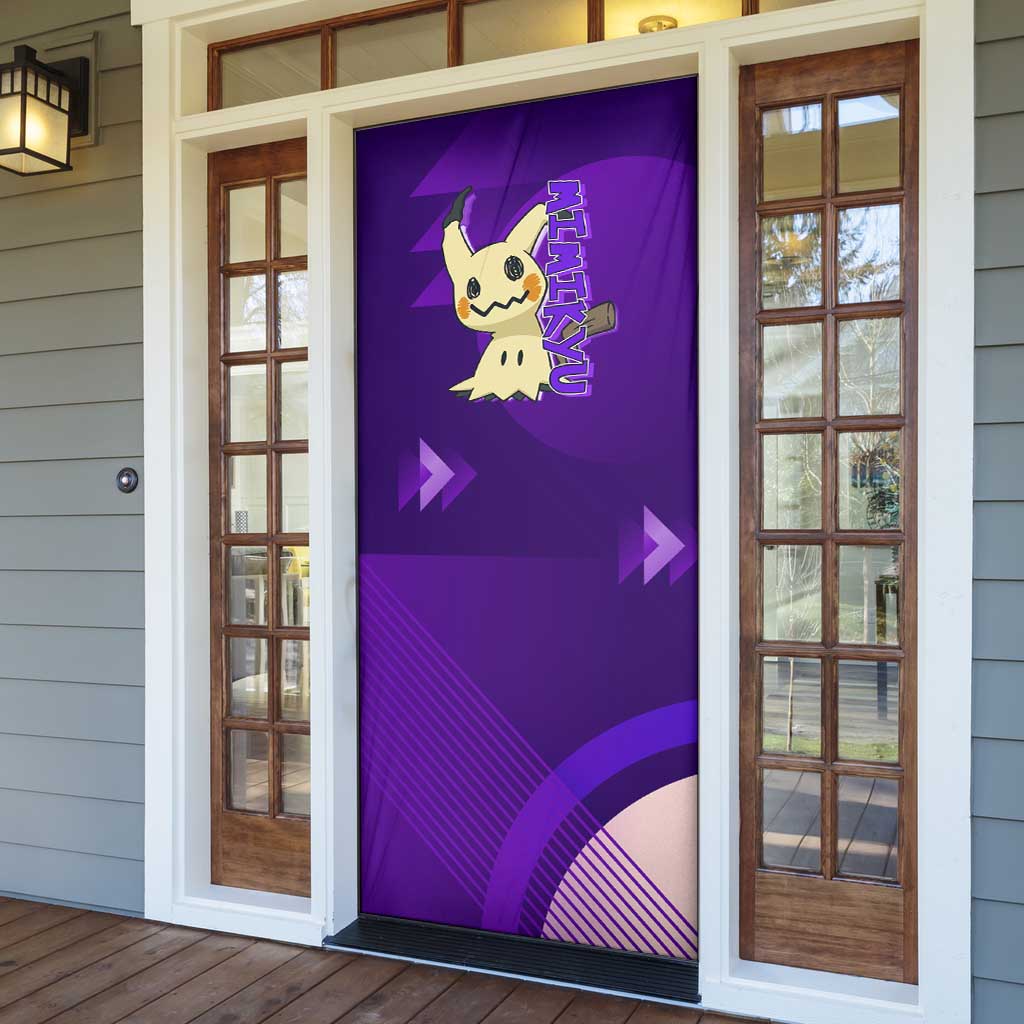 Mimikyu Poké Door Cover Spooky Scribble Shadow Style