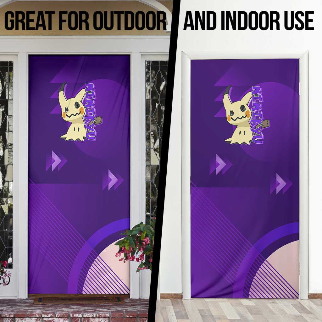 Mimikyu Poké Door Cover Spooky Scribble Shadow Style