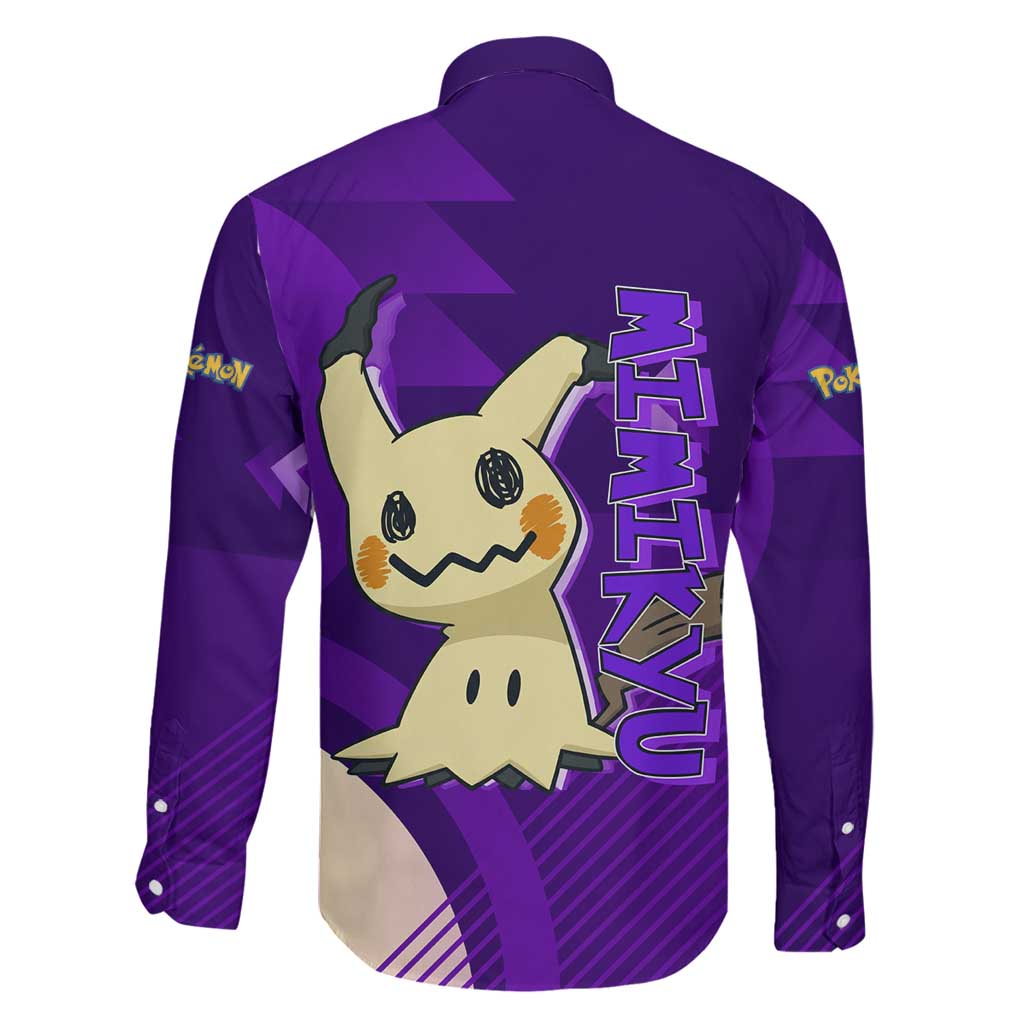 Mimikyu Poké Family Matching Off Shoulder Maxi Dress and Hawaiian Shirt Spooky Scribble Shadow Style