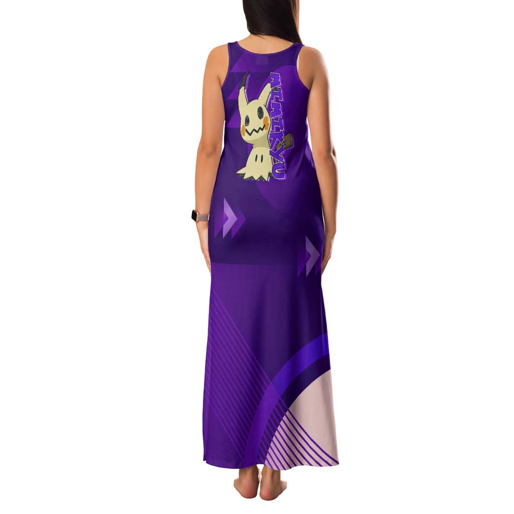 Mimikyu Poké Family Matching Tank Maxi Dress and Hawaiian Shirt Spooky Scribble Shadow Style