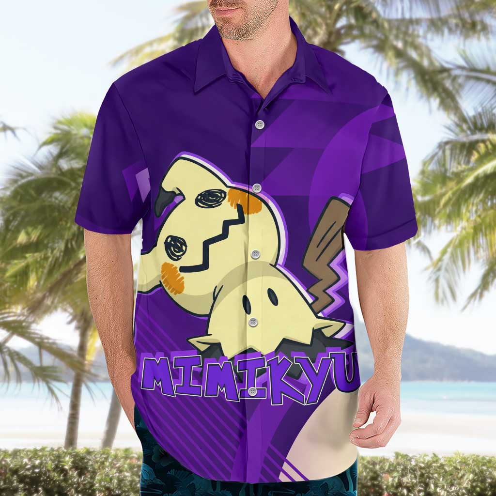 Mimikyu Poké Hawaiian Shirt Spooky Scribble Shadow Style