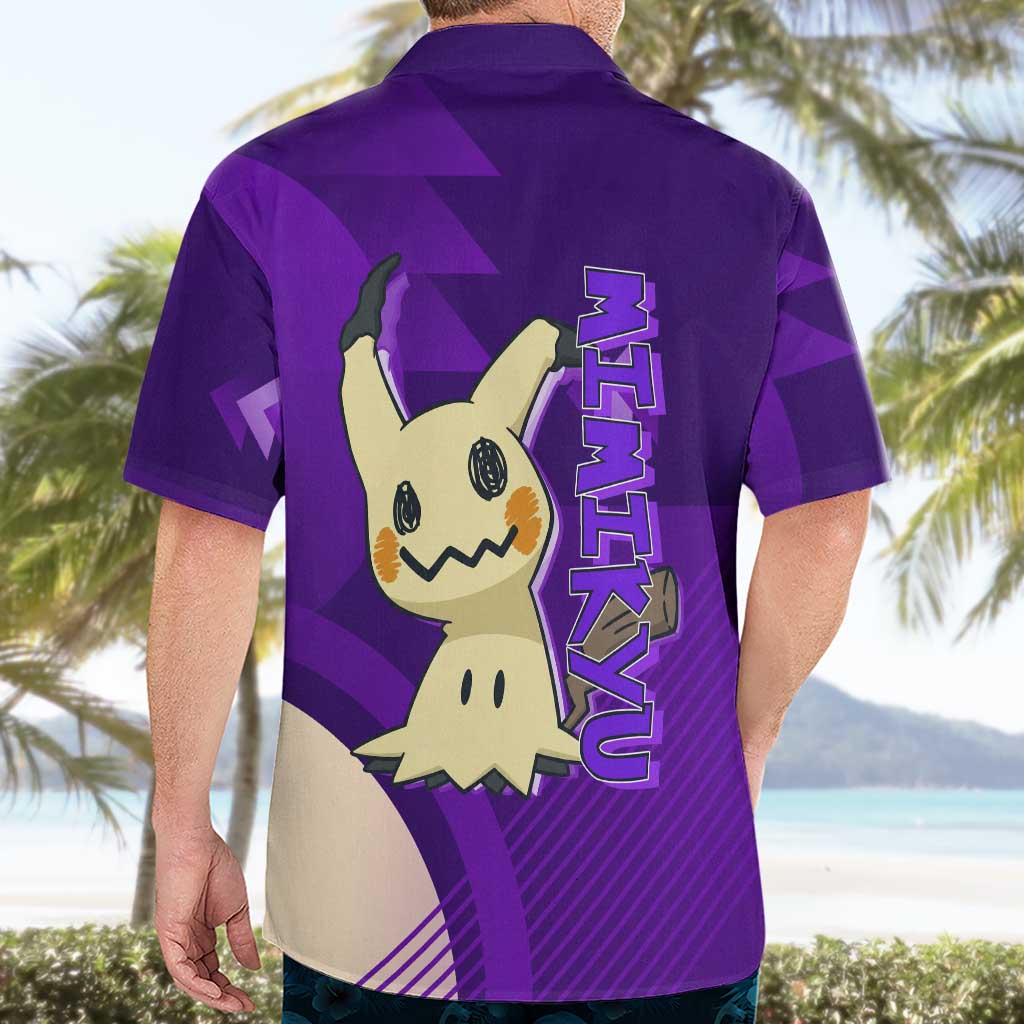 Mimikyu Poké Hawaiian Shirt Spooky Scribble Shadow Style