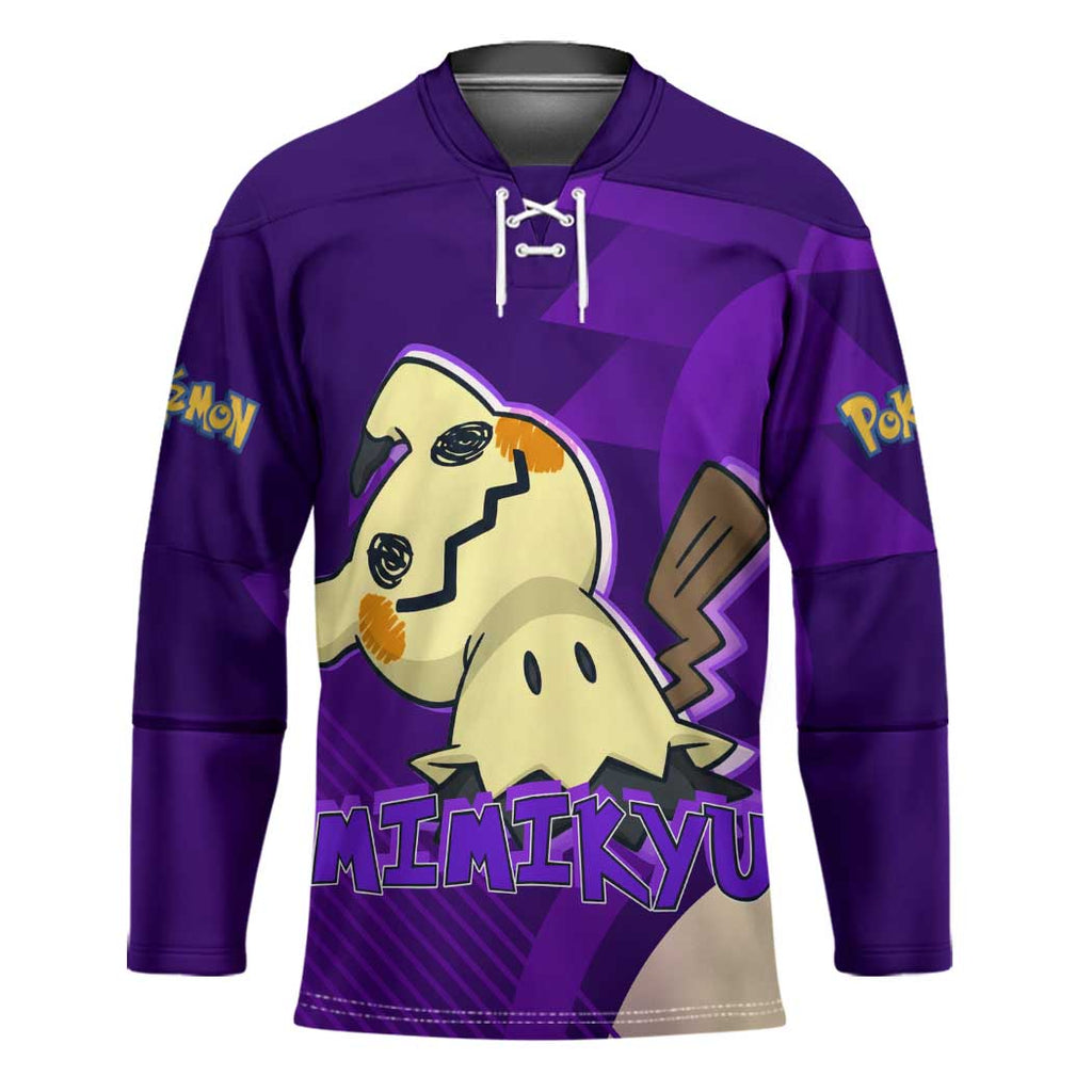 Mimikyu Poké Hockey Jersey Spooky Scribble Shadow Style