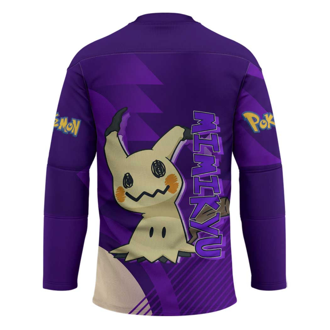 Mimikyu Poké Hockey Jersey Spooky Scribble Shadow Style