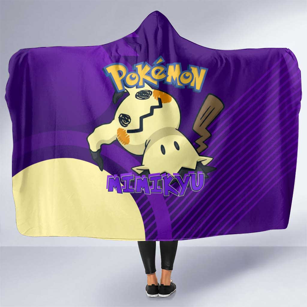 Mimikyu Poké Hooded Blanket Spooky Scribble Shadow Style