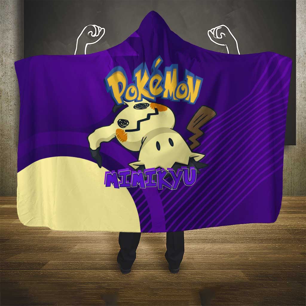 Mimikyu Poké Hooded Blanket Spooky Scribble Shadow Style