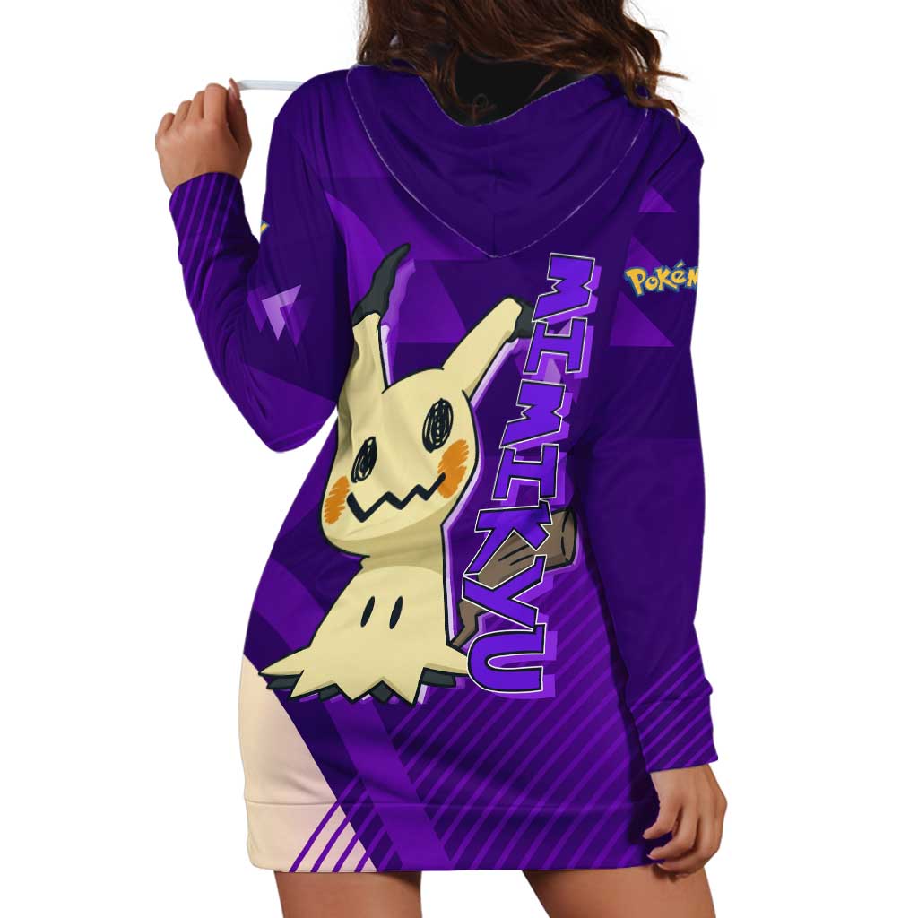 Mimikyu Poké Hoodie Dress Spooky Scribble Shadow Style