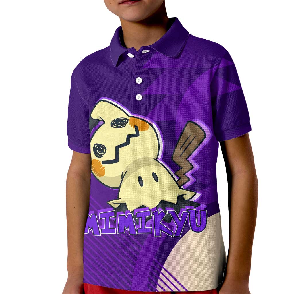 Mimikyu Poké Kid Polo Shirt Spooky Scribble Shadow Style