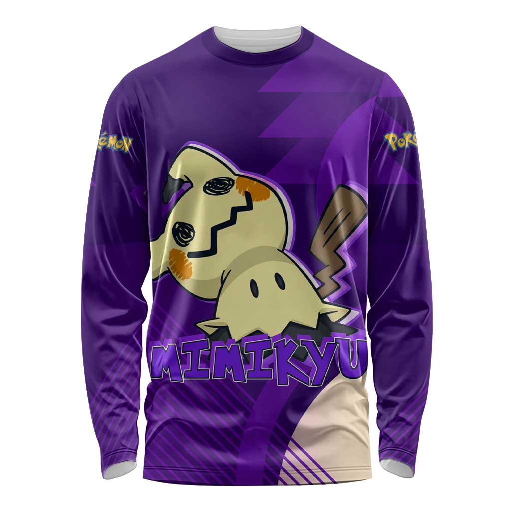 Mimikyu Poké Long Sleeve Shirt Spooky Scribble Shadow Style