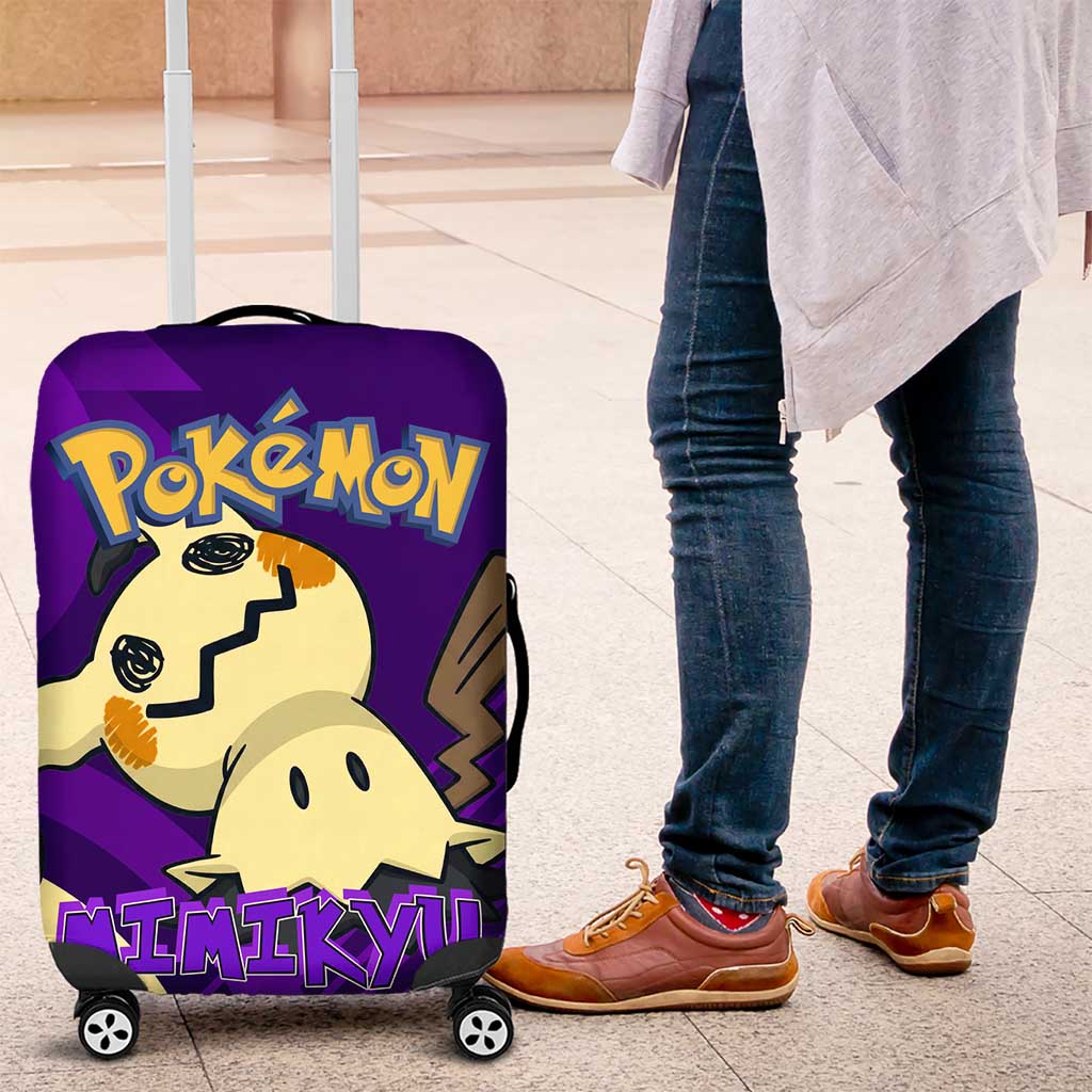 Mimikyu Poké Luggage Cover Spooky Scribble Shadow Style