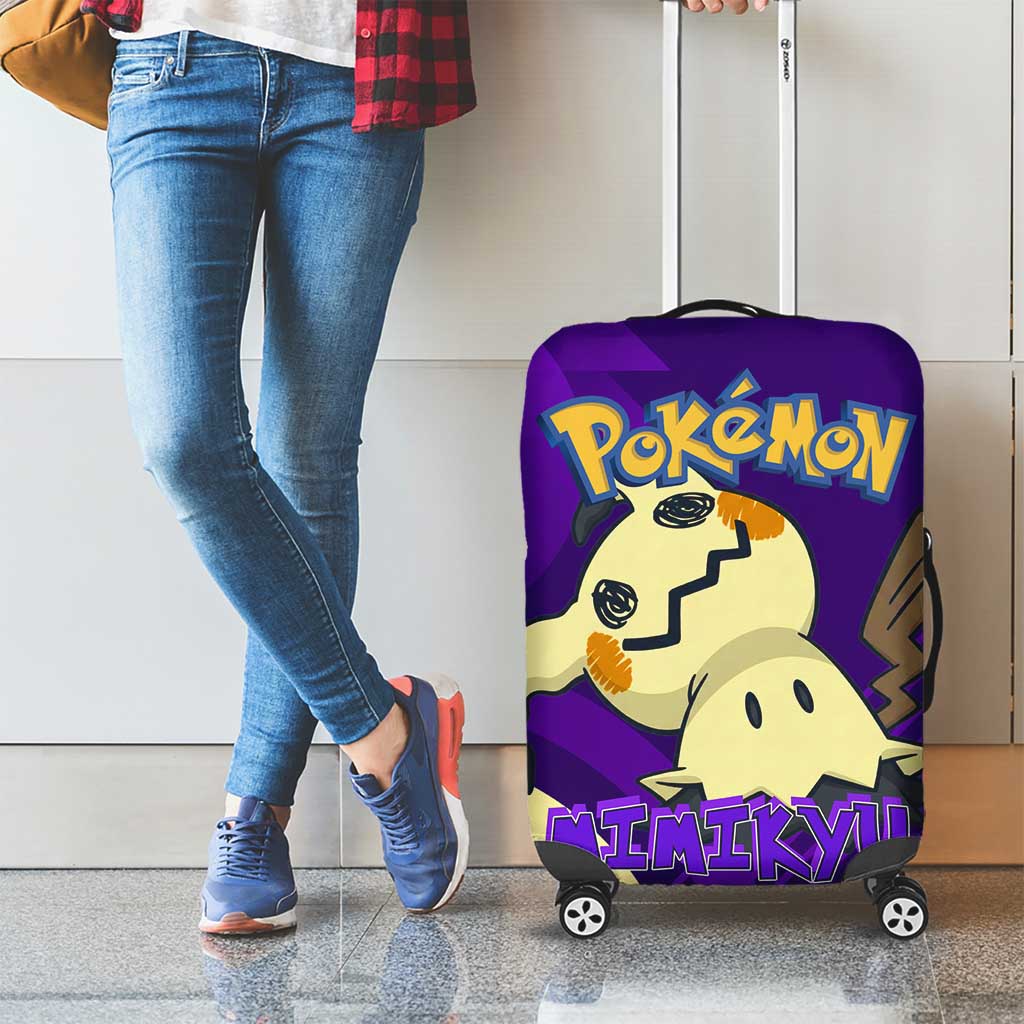 Mimikyu Poké Luggage Cover Spooky Scribble Shadow Style