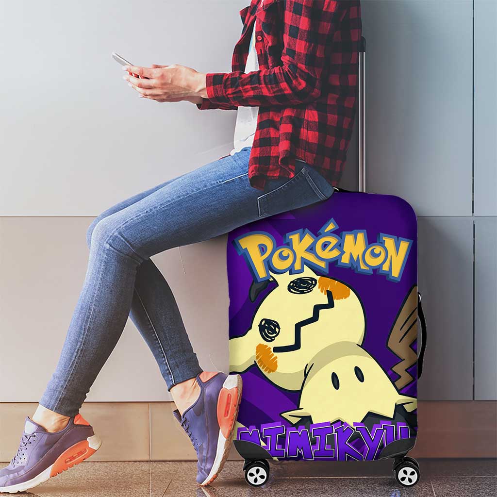 Mimikyu Poké Luggage Cover Spooky Scribble Shadow Style