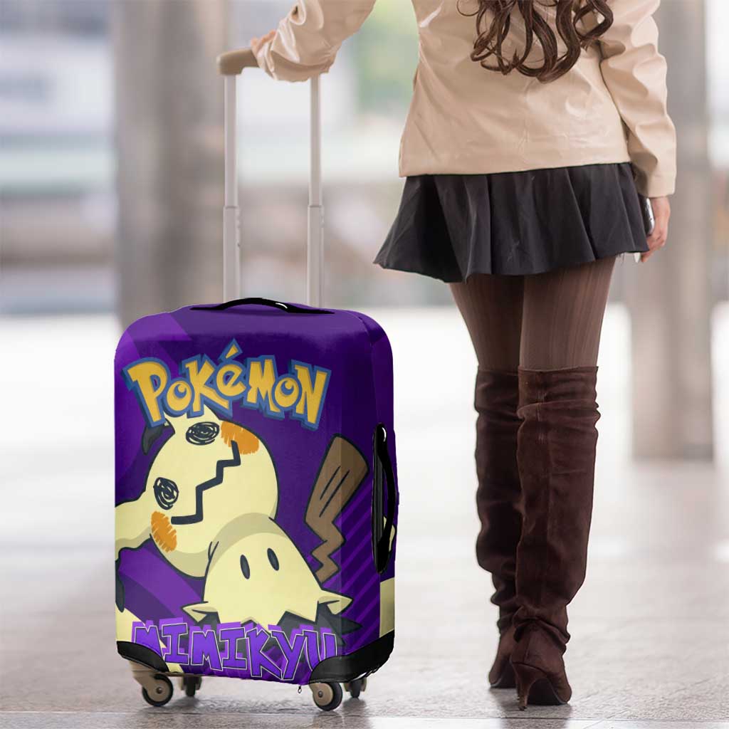 Mimikyu Poké Luggage Cover Spooky Scribble Shadow Style