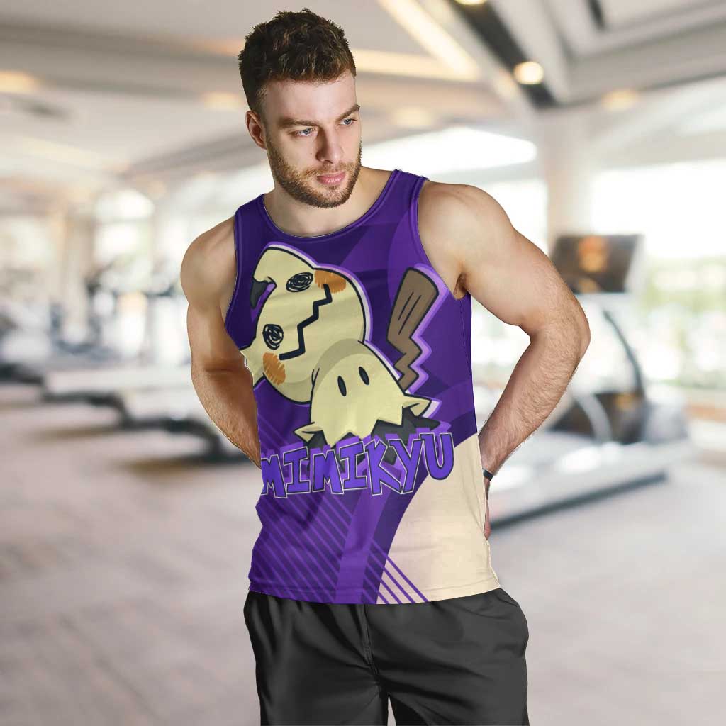 Mimikyu Poké Men Tank Top Spooky Scribble Shadow Style