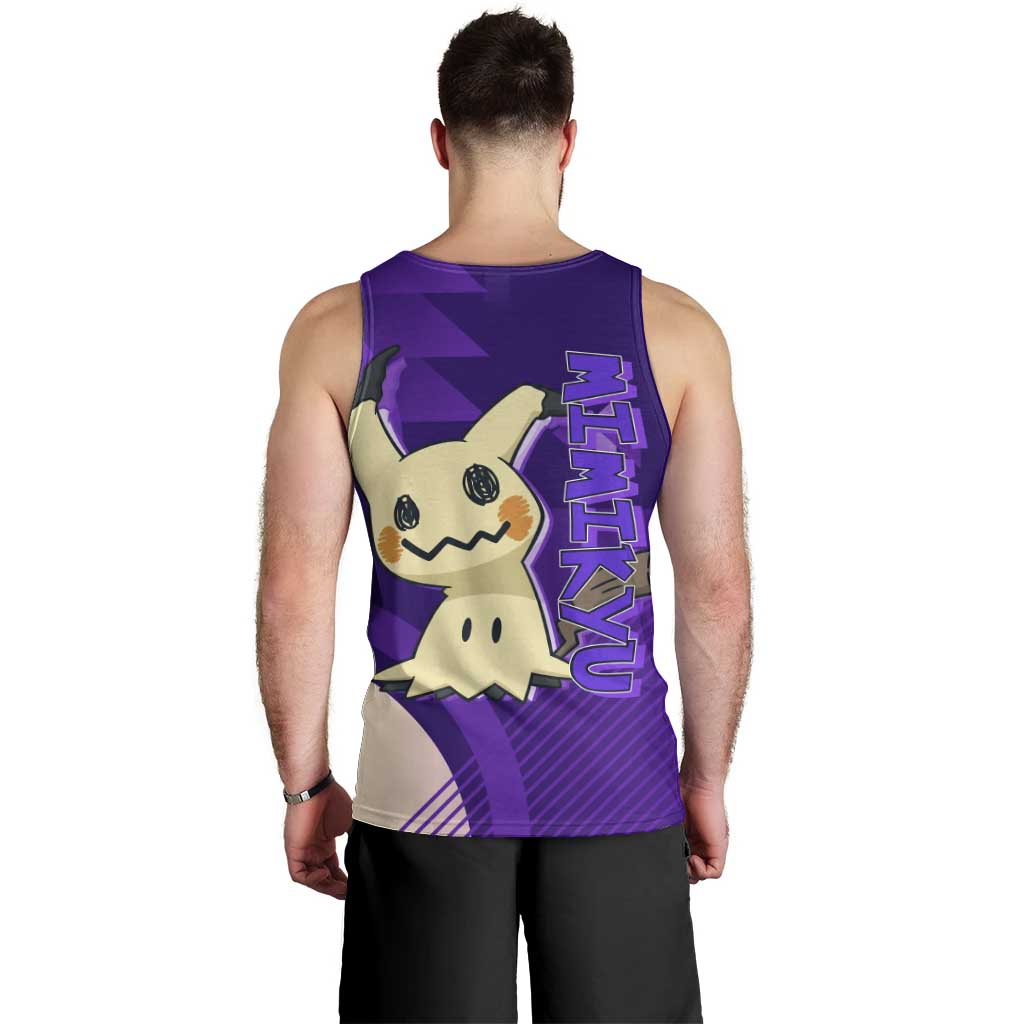 Mimikyu Poké Men Tank Top Spooky Scribble Shadow Style