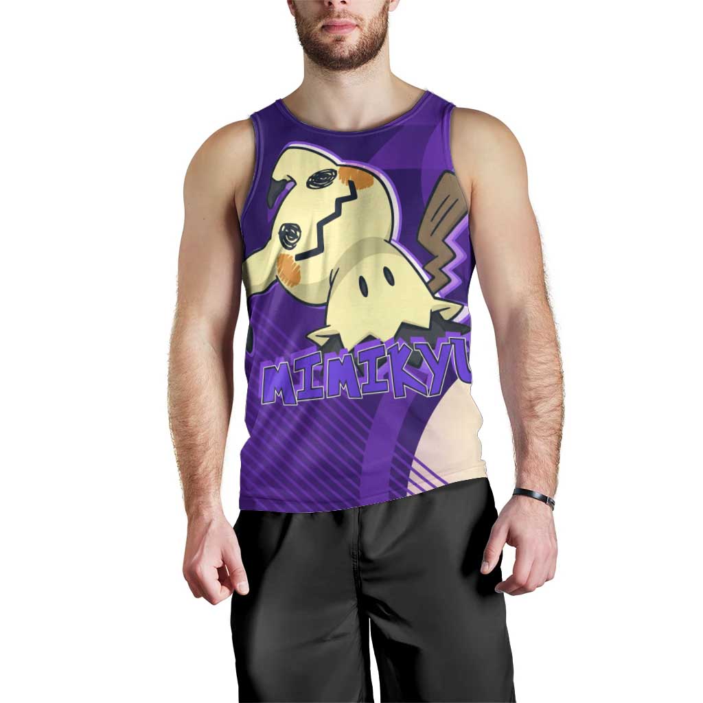 Mimikyu Poké Men Tank Top Spooky Scribble Shadow Style