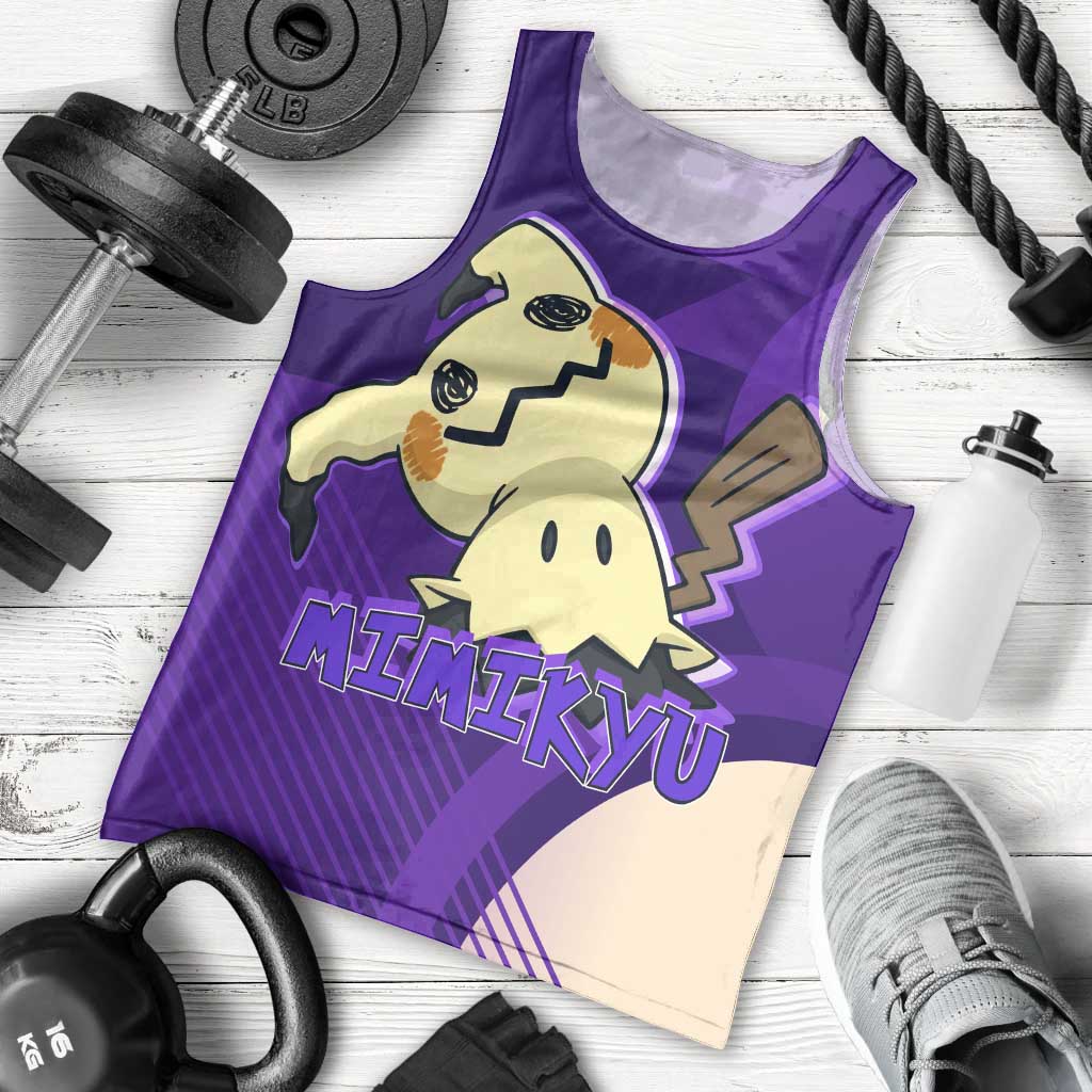 Mimikyu Poké Men Tank Top Spooky Scribble Shadow Style
