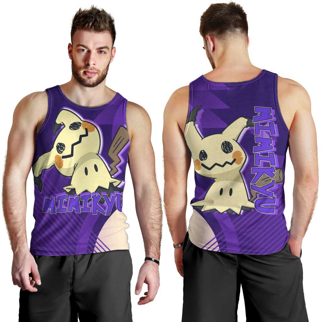 Mimikyu Poké Men Tank Top Spooky Scribble Shadow Style