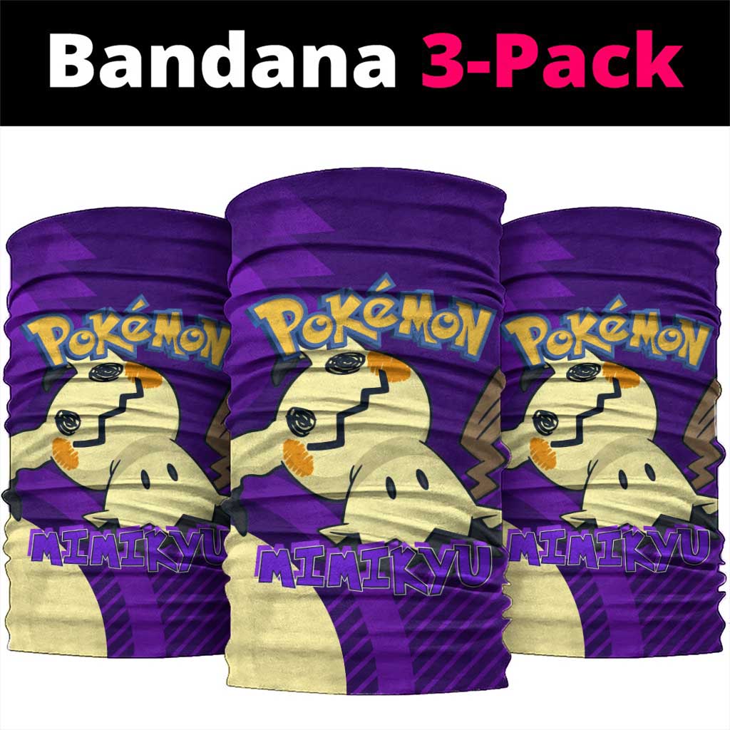 Mimikyu Poké Neck Gaiter Spooky Scribble Shadow Style