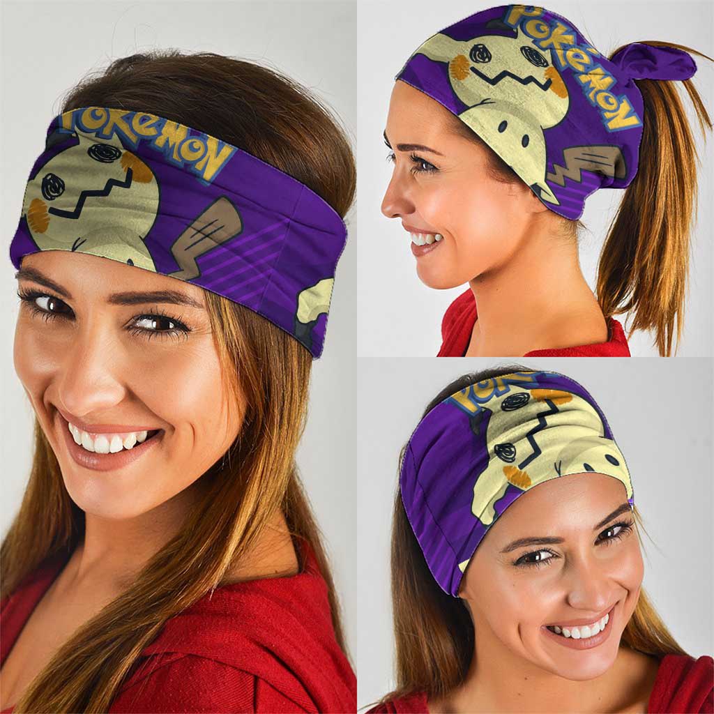 Mimikyu Poké Neck Gaiter Spooky Scribble Shadow Style