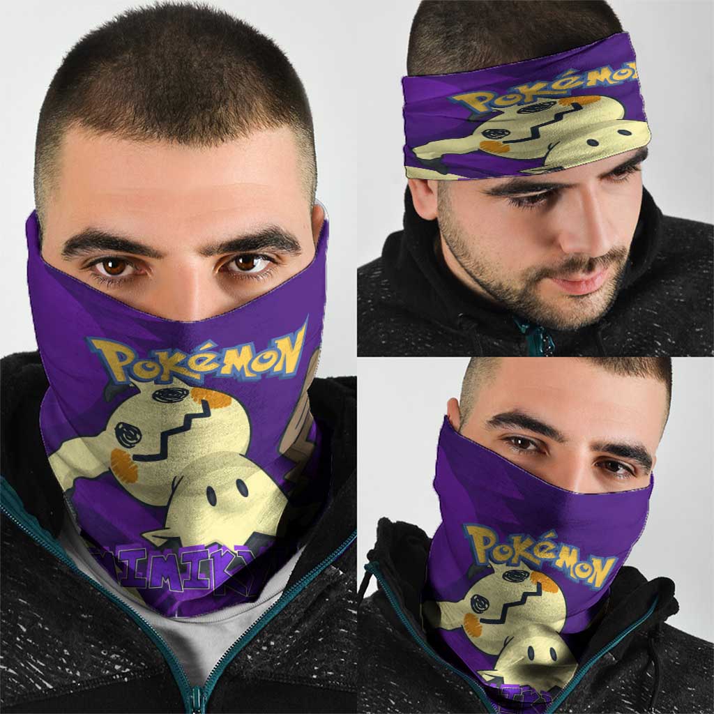 Mimikyu Poké Neck Gaiter Spooky Scribble Shadow Style