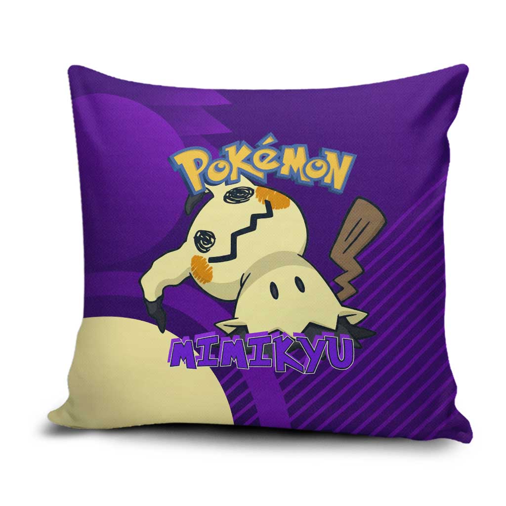 Mimikyu Poké Pillow Cover Spooky Scribble Shadow Style