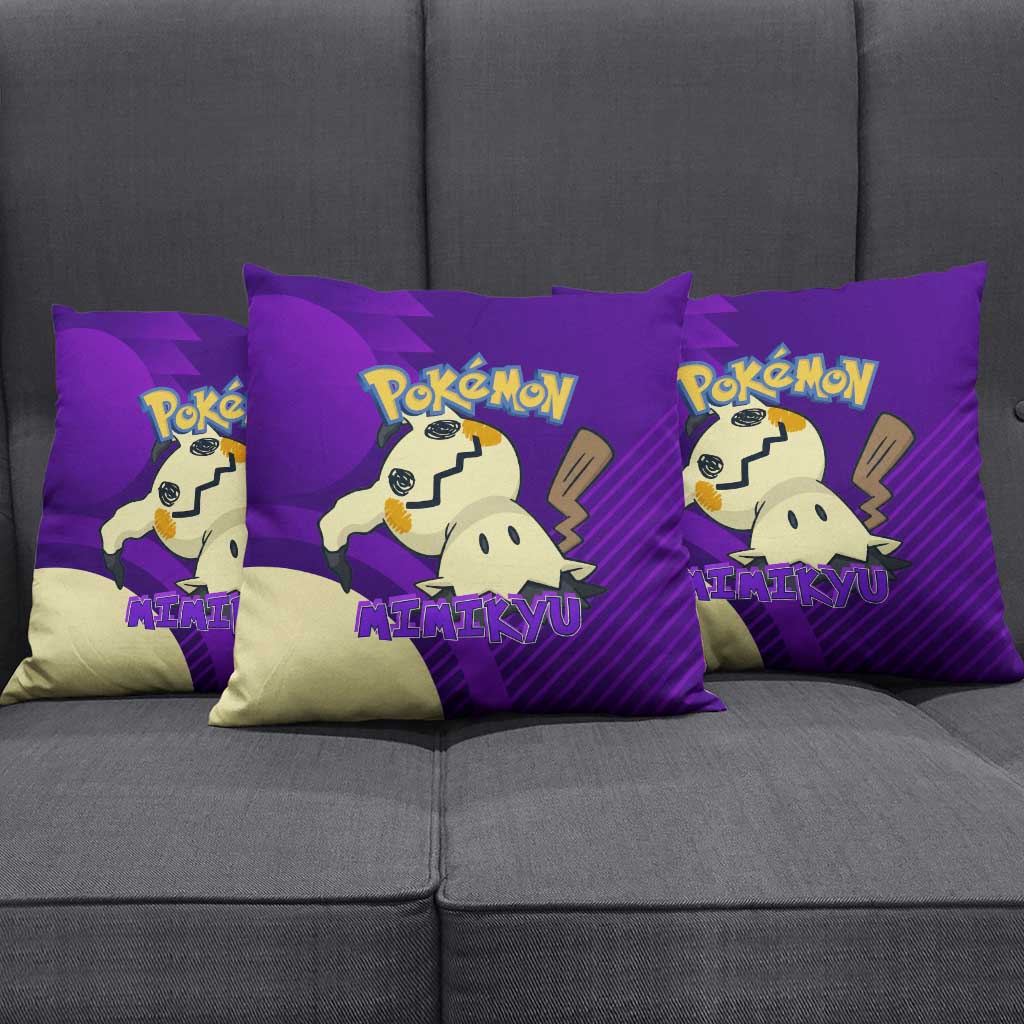 Mimikyu Poké Pillow Cover Spooky Scribble Shadow Style