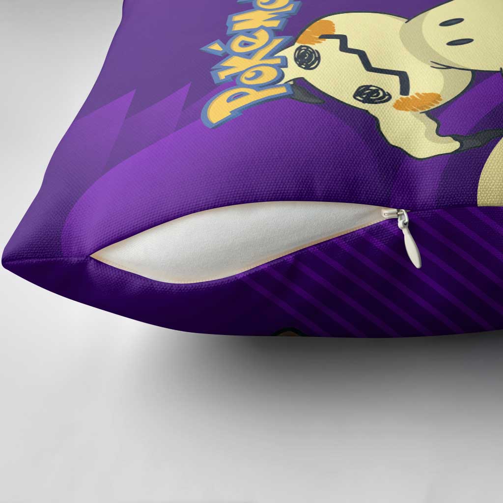 Mimikyu Poké Pillow Cover Spooky Scribble Shadow Style