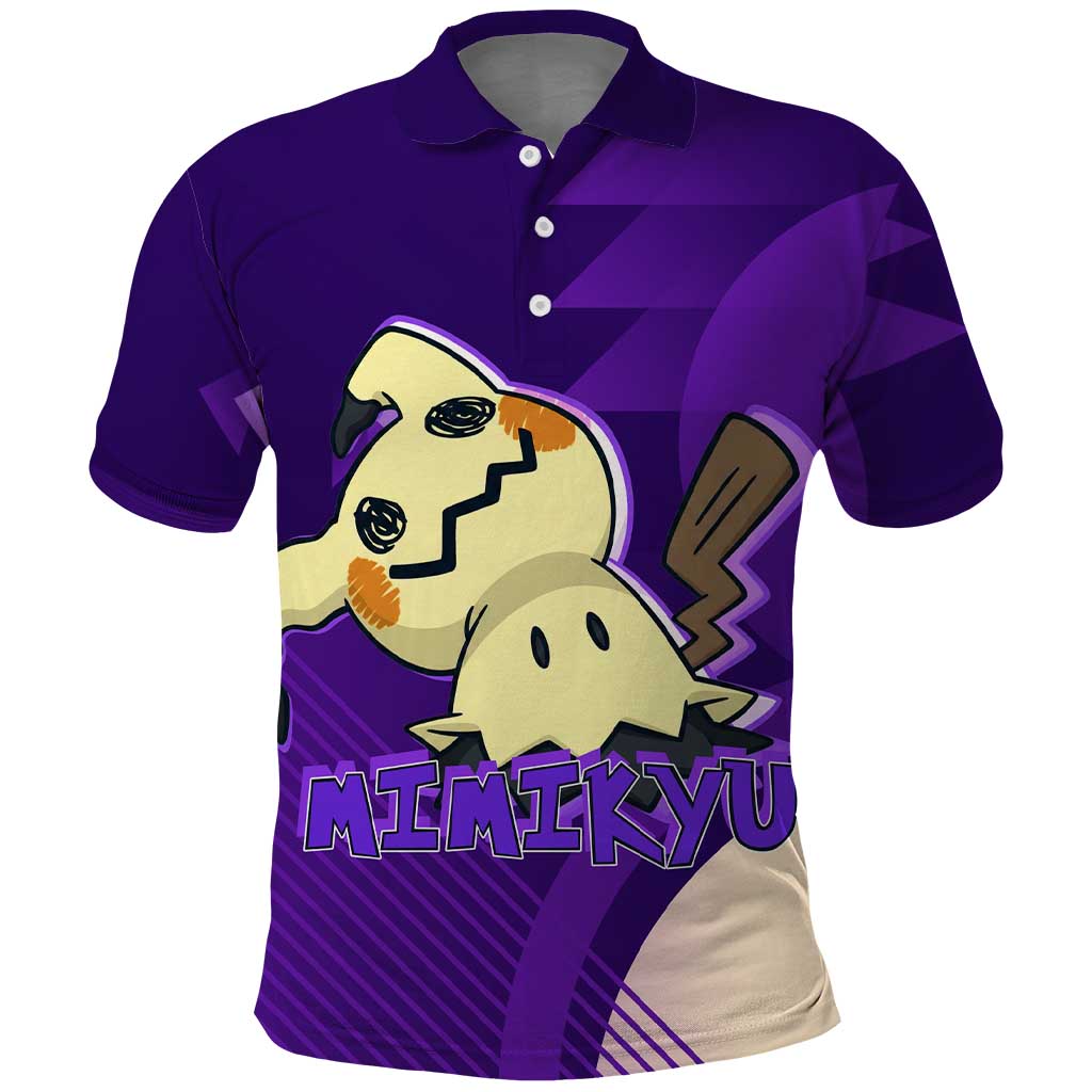 Mimikyu Poké Polo Shirt Spooky Scribble Shadow Style