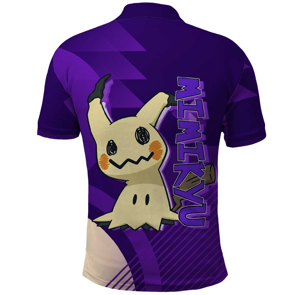 Mimikyu Poké Polo Shirt Spooky Scribble Shadow Style