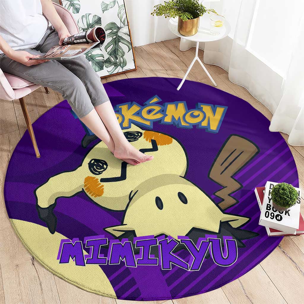 Mimikyu Poké Round Carpet Spooky Scribble Shadow Style