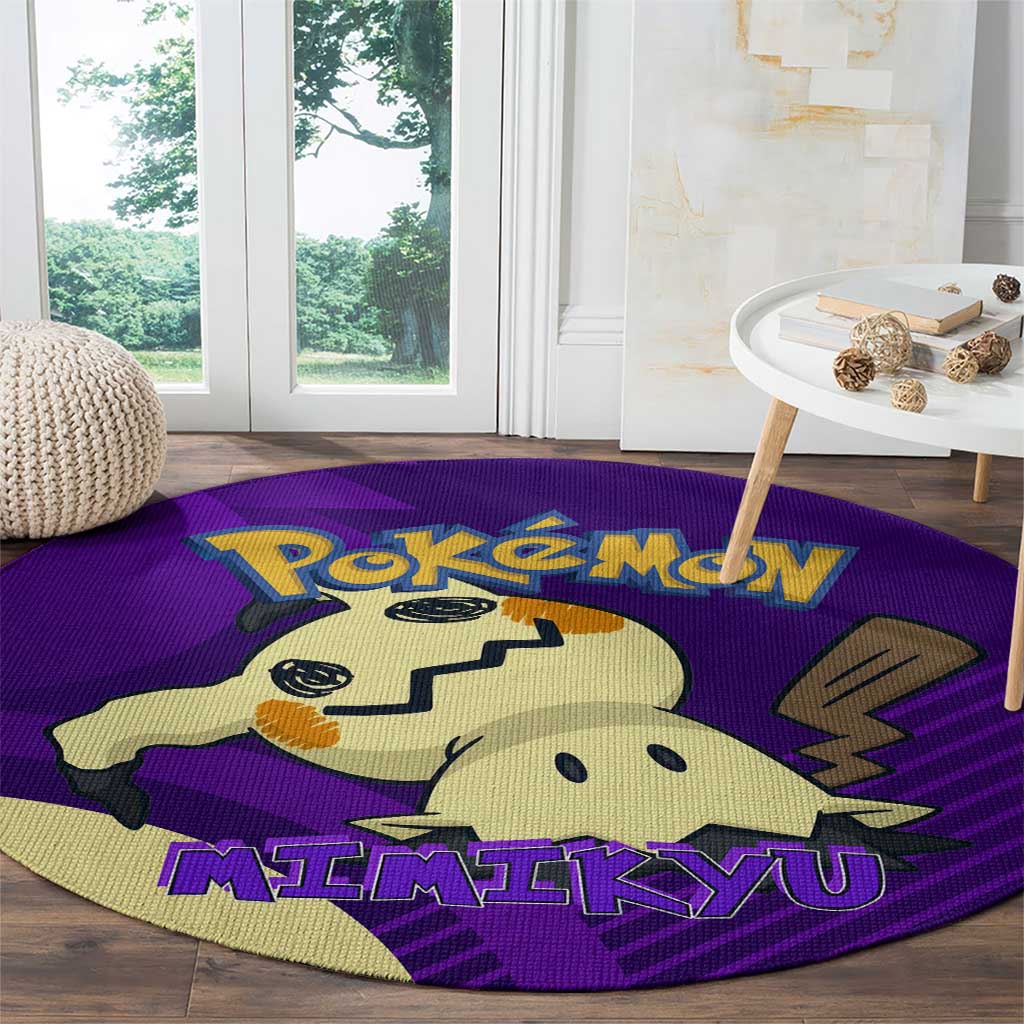 Mimikyu Poké Round Carpet Spooky Scribble Shadow Style