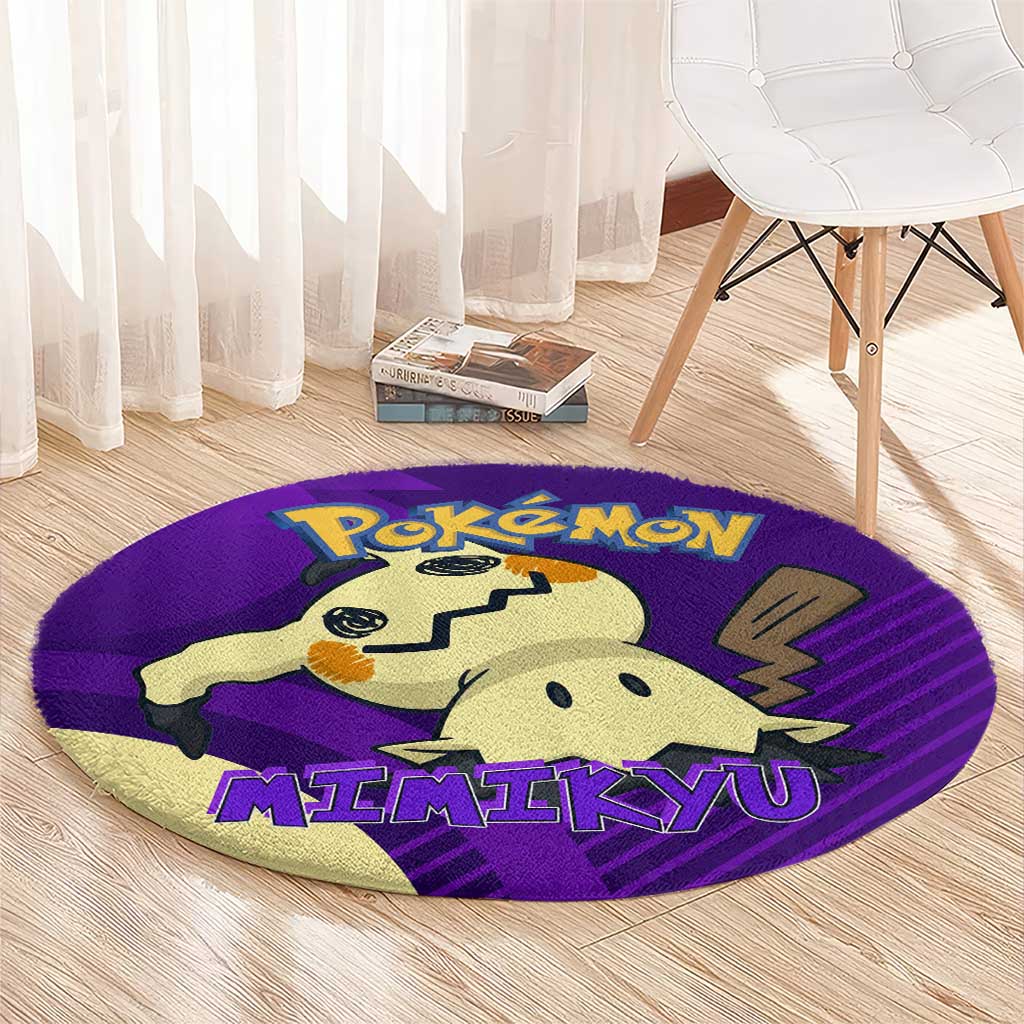 Mimikyu Poké Round Carpet Spooky Scribble Shadow Style
