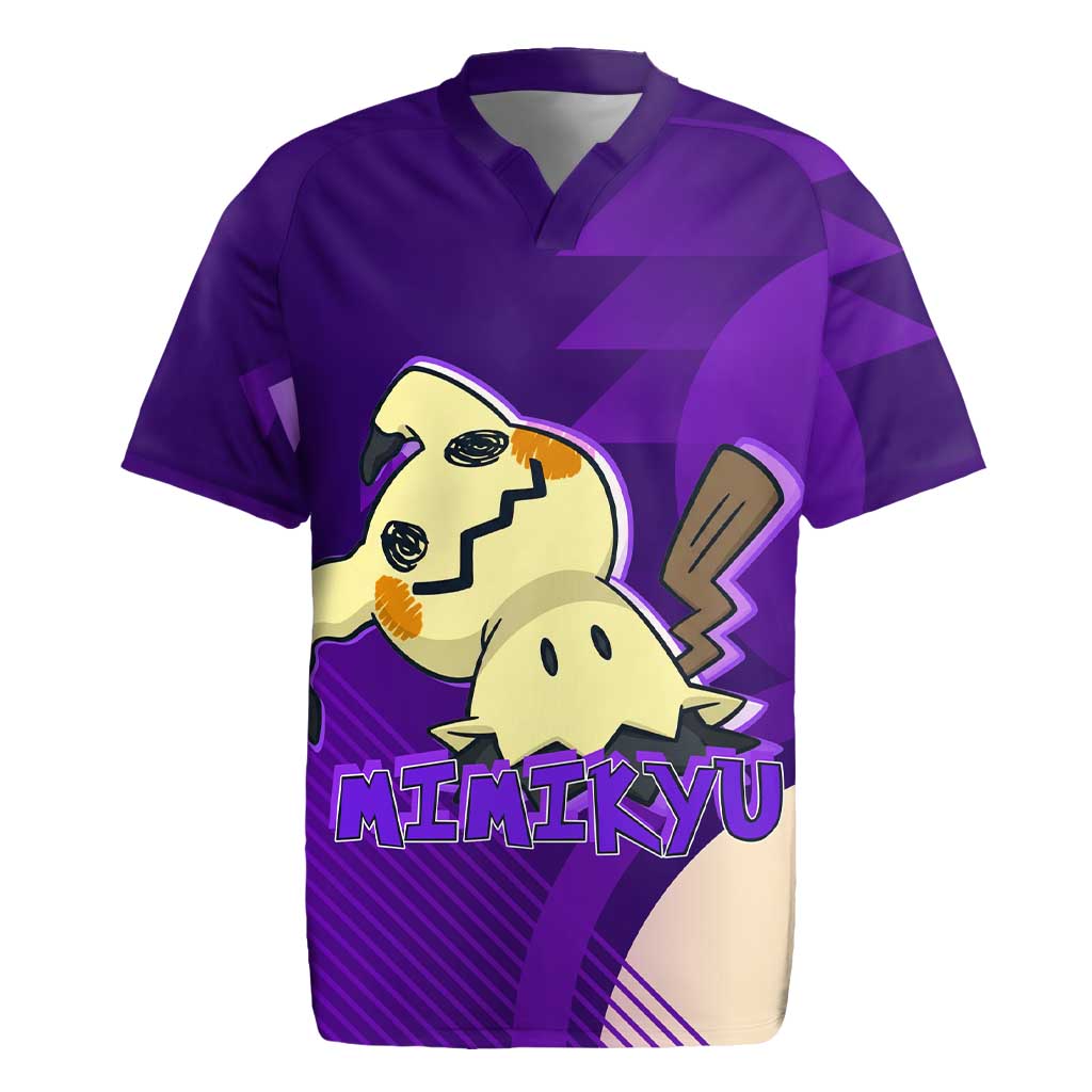 Mimikyu Poké Rugby Jersey Spooky Scribble Shadow Style