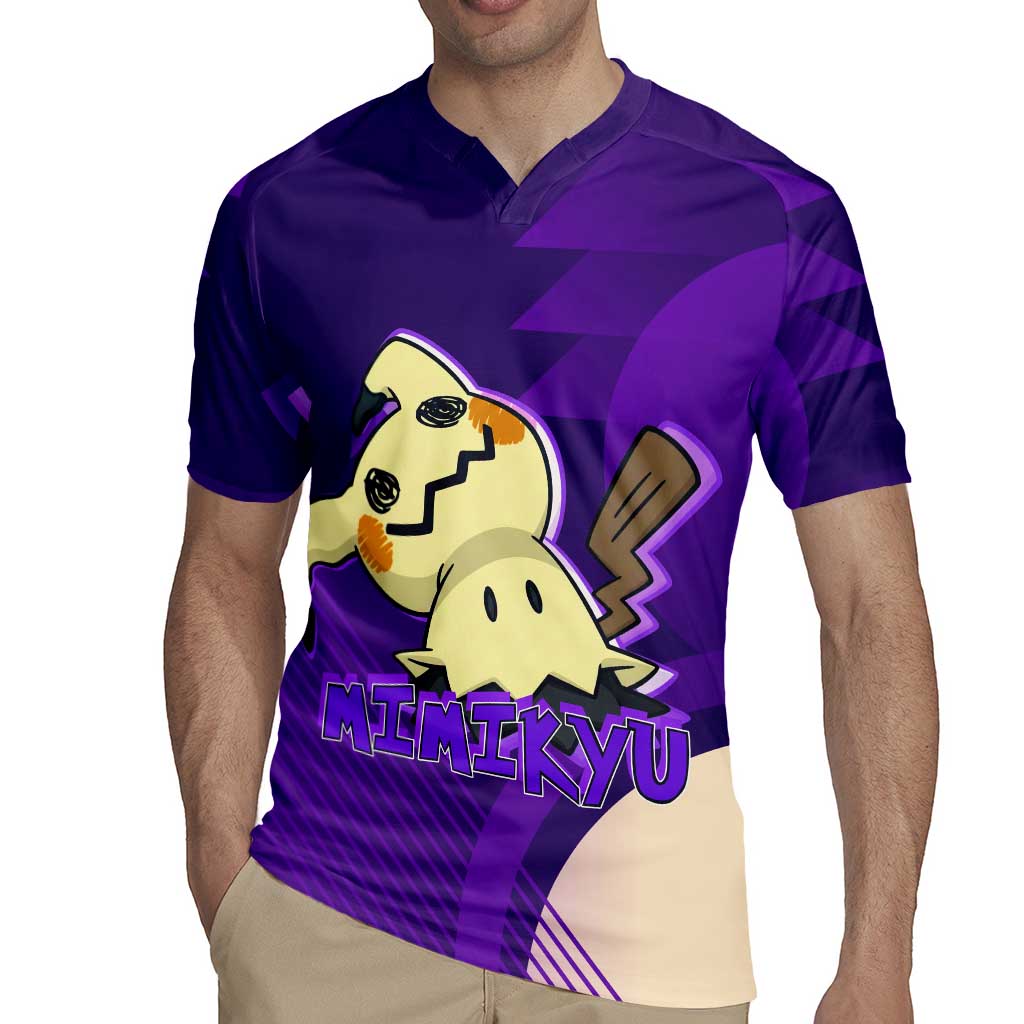 Mimikyu Poké Rugby Jersey Spooky Scribble Shadow Style