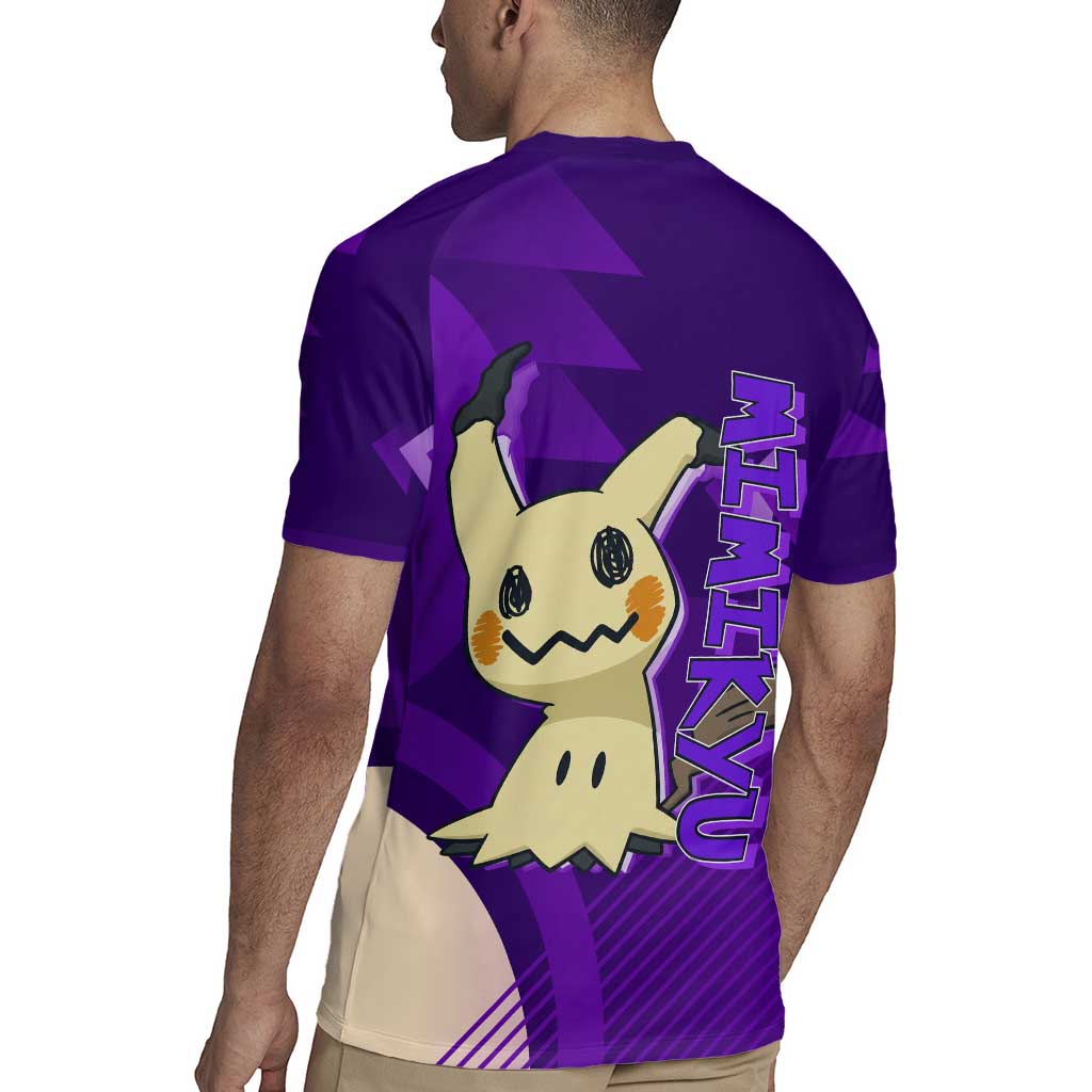 Mimikyu Poké Rugby Jersey Spooky Scribble Shadow Style