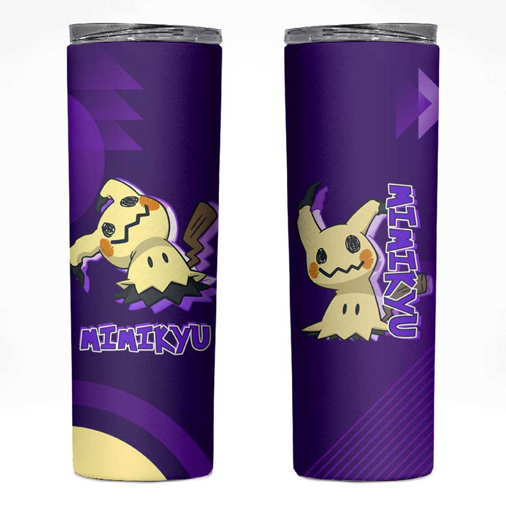 Mimikyu Poké Skinny Tumbler Spooky Scribble Shadow Style