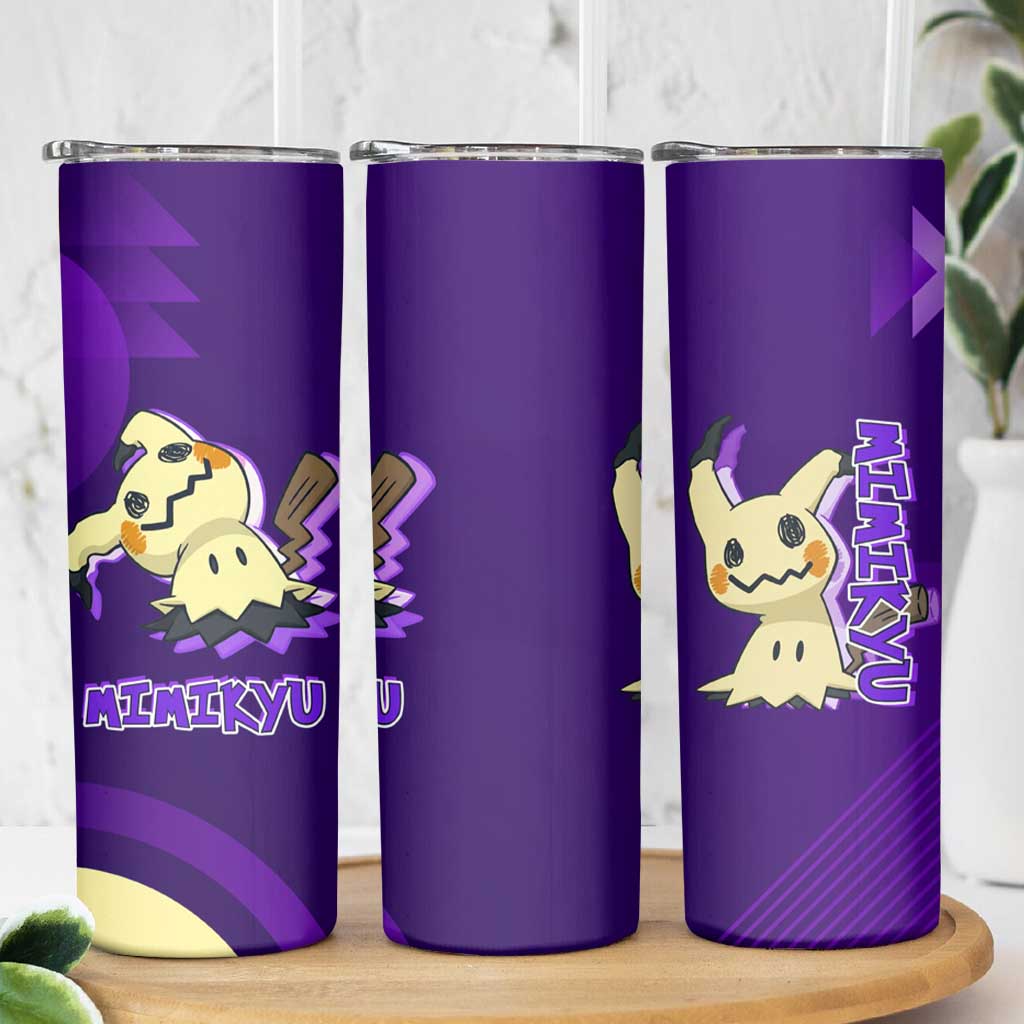 Mimikyu Poké Skinny Tumbler Spooky Scribble Shadow Style