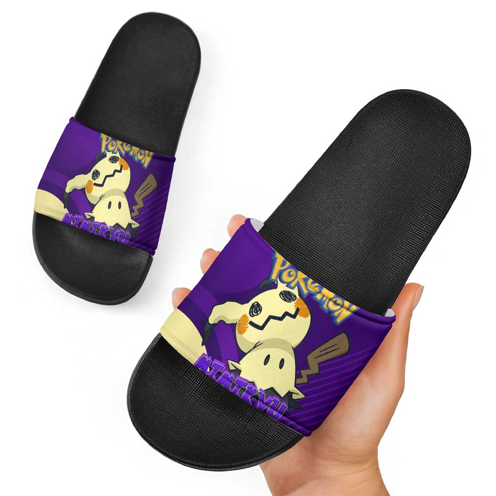 Mimikyu Poké Slide Sandals Spooky Scribble Shadow Style