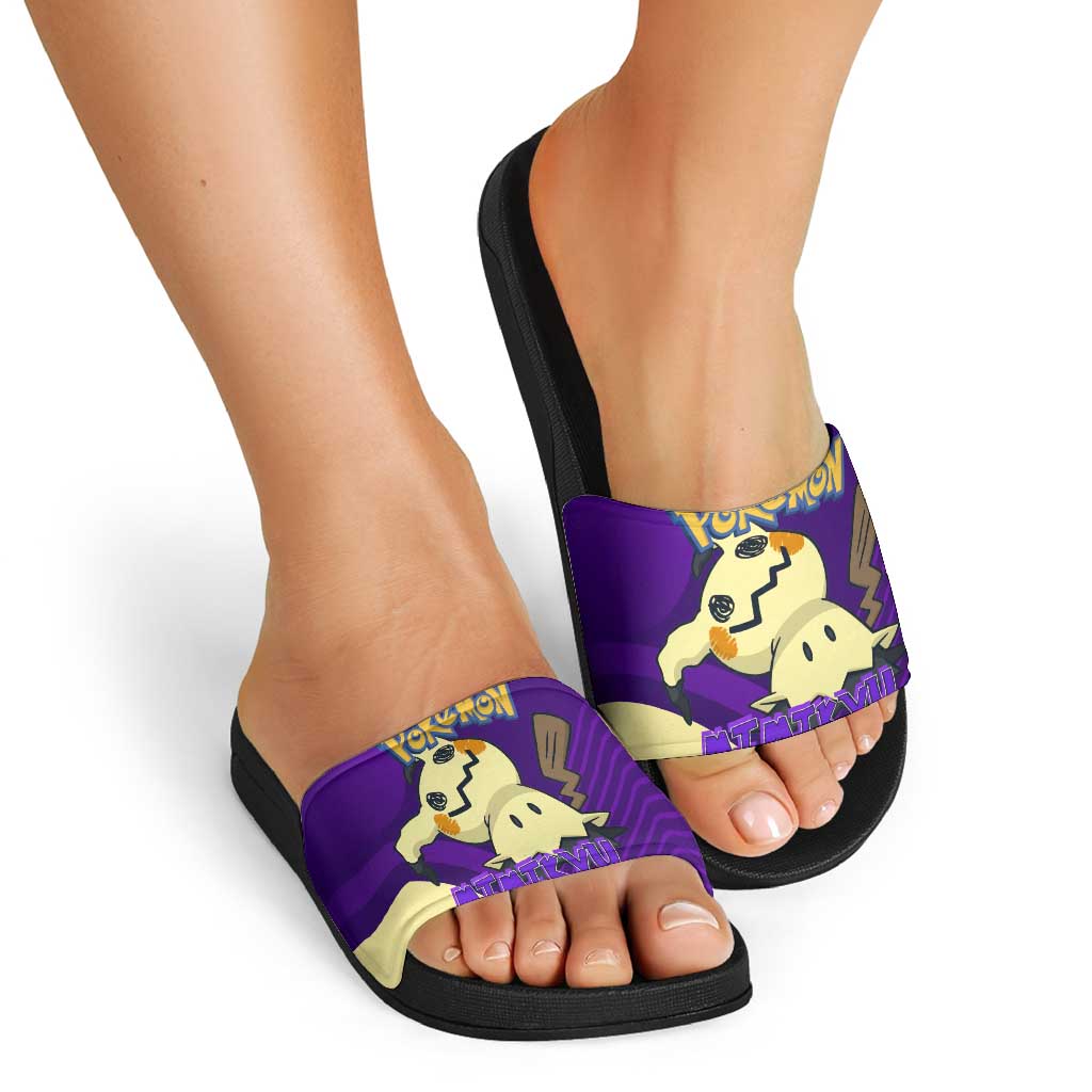 Mimikyu Poké Slide Sandals Spooky Scribble Shadow Style